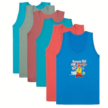 Dowin Assorted Boys Cotton Vest Soft|Light Weight|