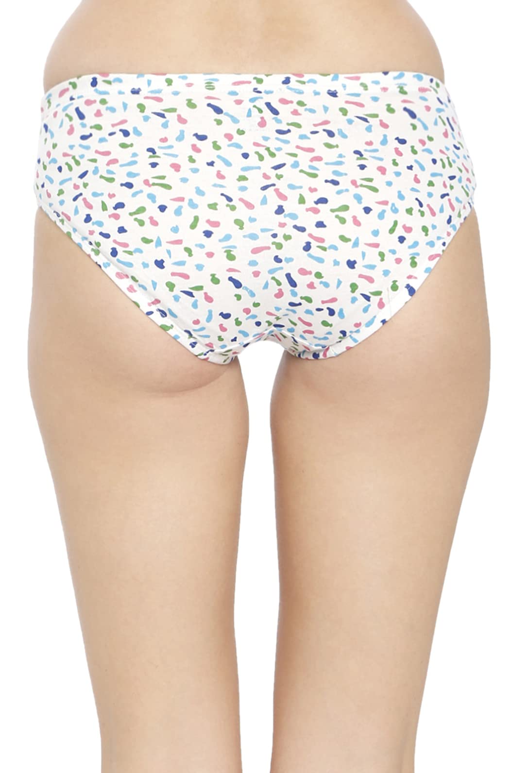 VIP Feelings Amelie Women's Cotton Inner Elastic Hipster Panty(Pack of 3) Printed