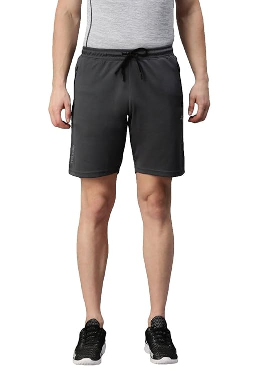 Genx Men’s Gym & Workout Dry Fit Shorts - Sweat-Wicking, Bio-Wash Fabric, Dual Zipper Pockets