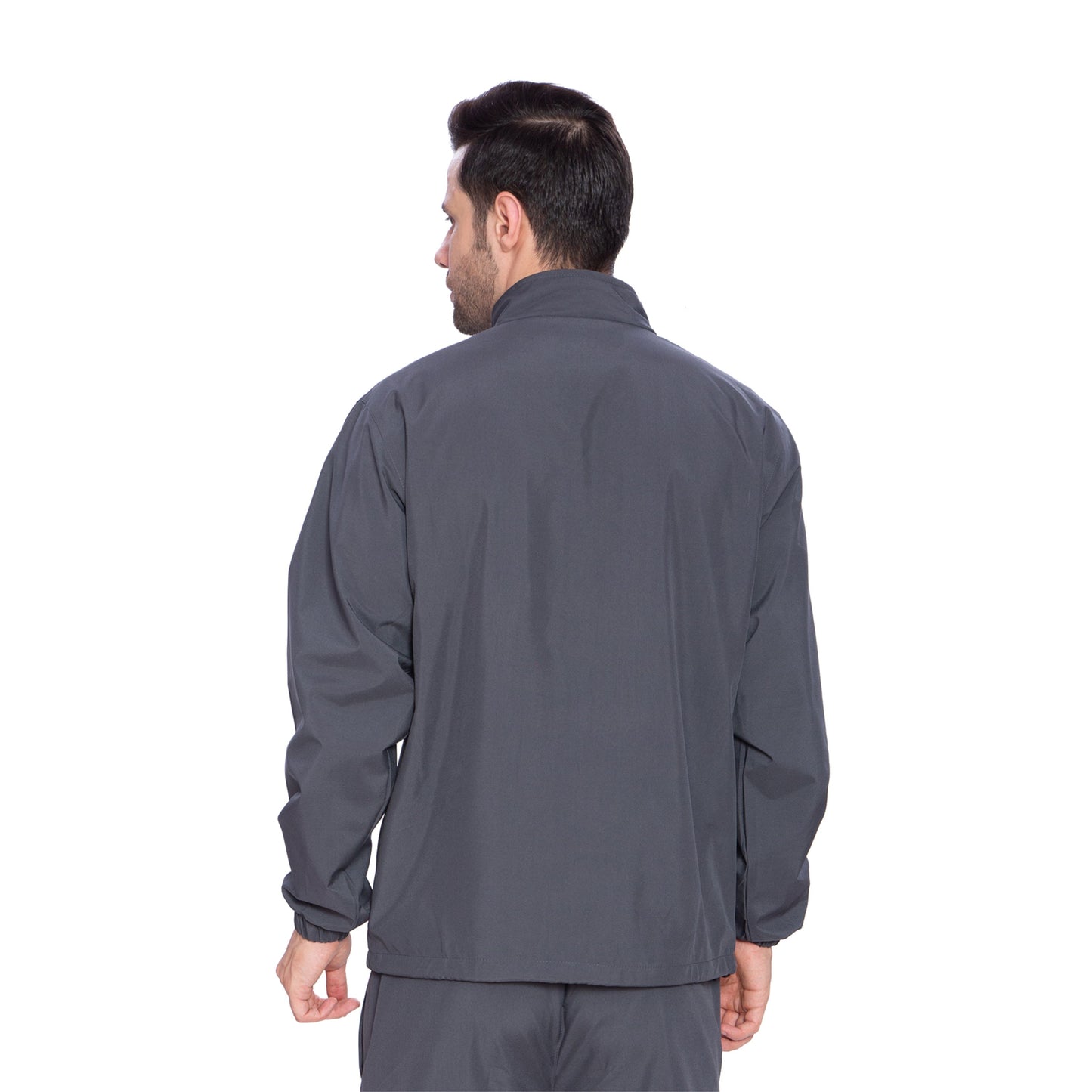 Btag Men's Winter Solid Polyester Full Zip Sportswear Regular Fit Jacket, Pack of 1