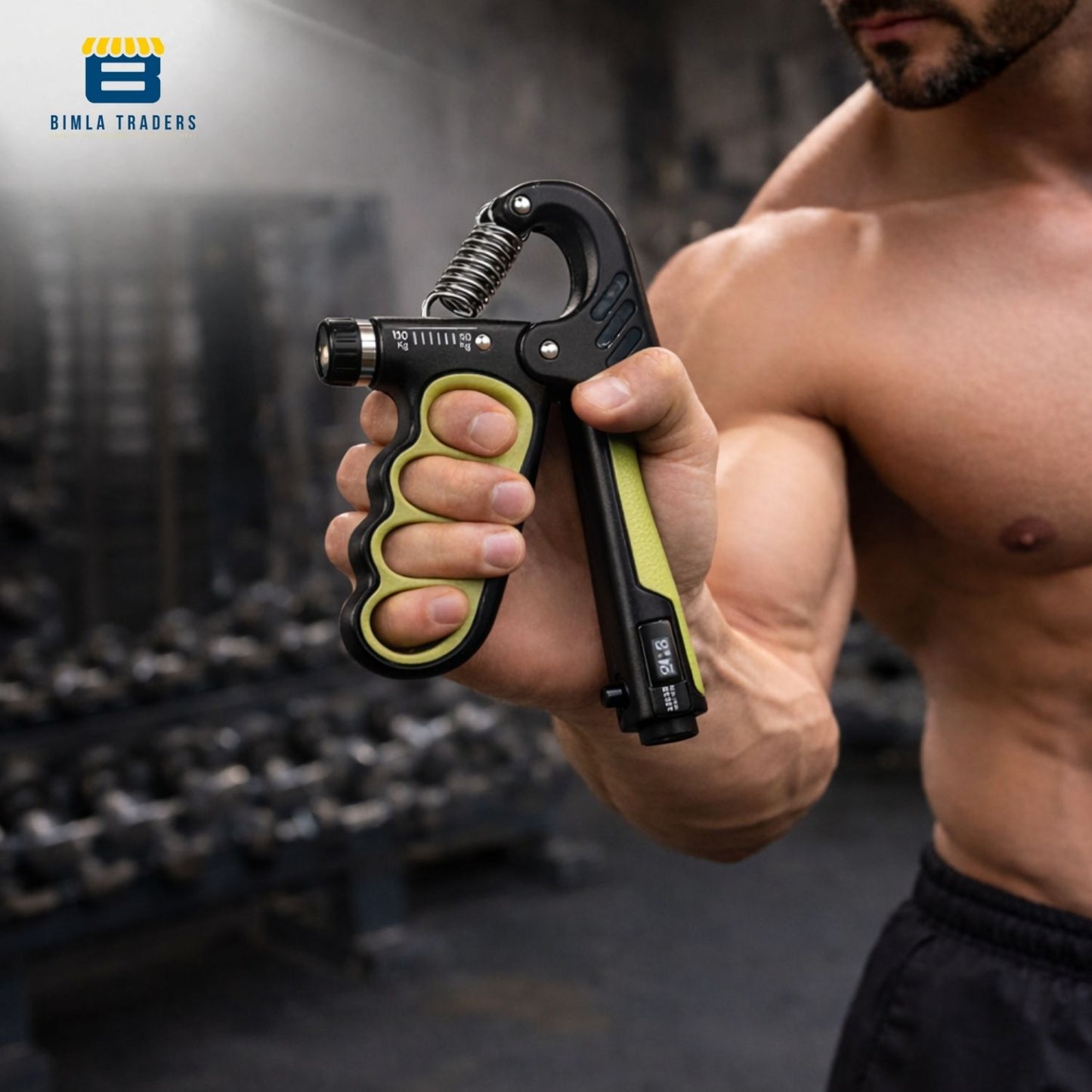 Btag Advanced Hand Grip Exerciser with Counter – Heavy-Duty 100 KG Forearm & Wrist Strength Trainer