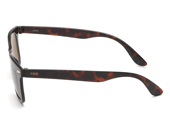 IDEE 100% UV protected sunglasses for Men | Size- Medium | Shape- Wayfarer | Model- IDSO204C3SG (Brown)