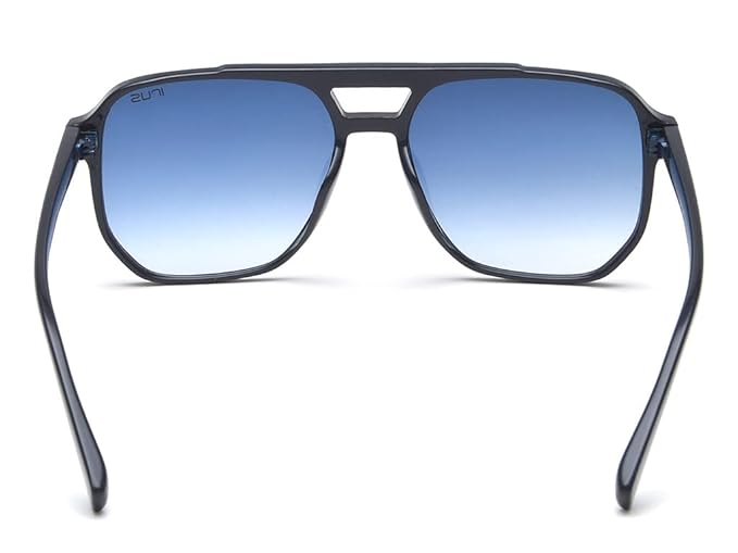 IRUS 100% UV protected sunglasses for Men | Size- Large | Shape- Square | Model- IRS1107C3SG (Black)