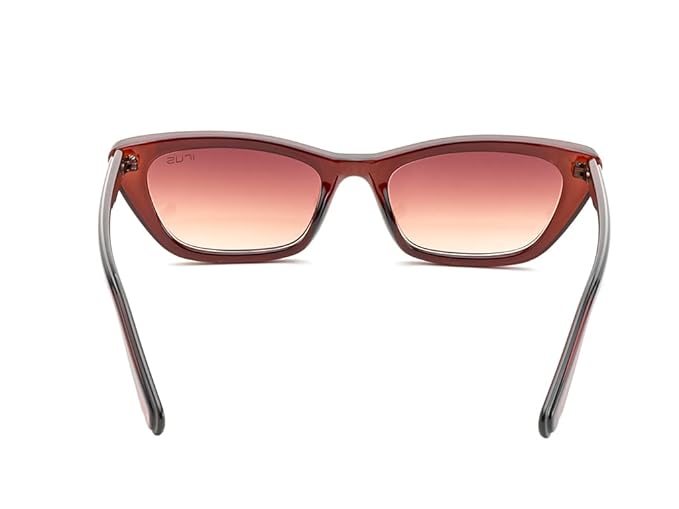 IRUS Uv Protected Sunglasses For Women | Size- Medium | Shape- Cat Eye | Model- Irs1210C2Sg, Brown