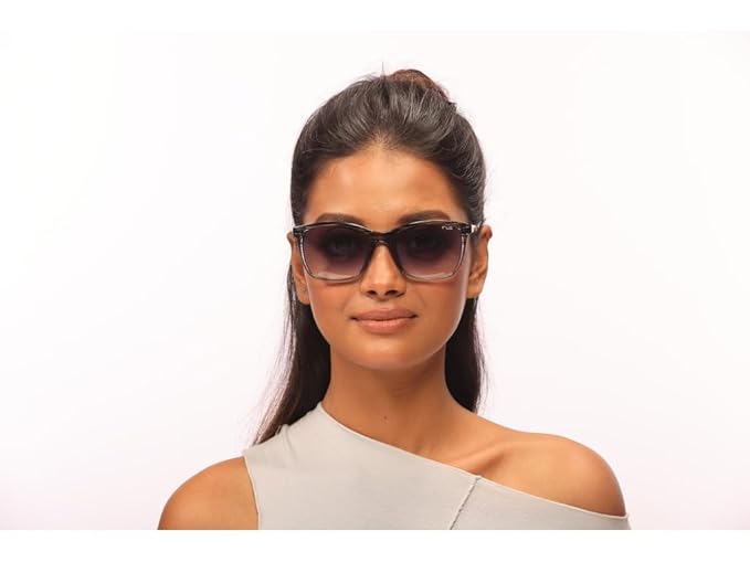 IRUS Uv Protected Sunglasses For Unisex | Size- Medium | Shape- Square | Model- Irs1215C4Sg, Blue