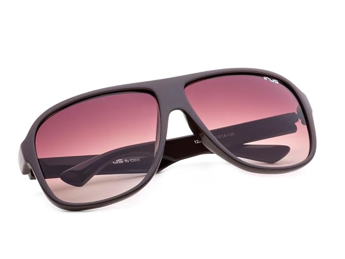IRUS Uv Protected Sunglasses For Men | Size- Large | Shape- Square | Model- Irs1228C2Sg, Brown