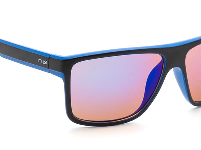 IRUS 100% Uv Protected Sunglasses For Men|Size- Large|Shape- Square|Model- Irs1229C2Sg, Black