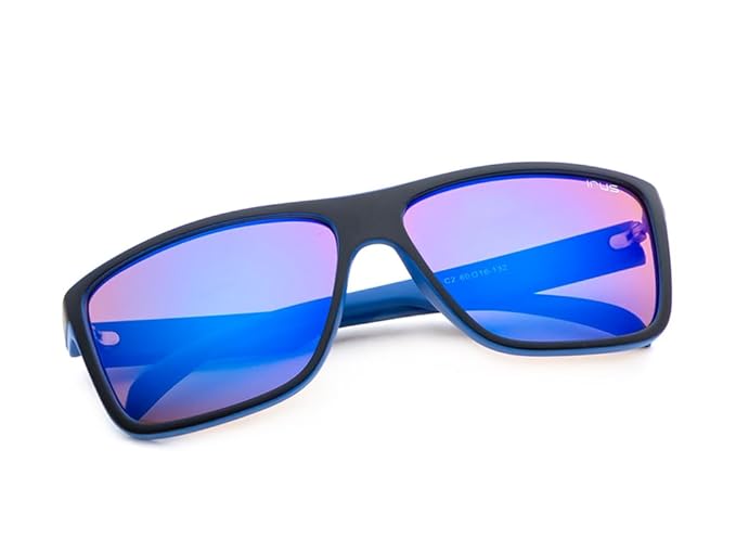 IRUS 100% Uv Protected Sunglasses For Men|Size- Large|Shape- Square|Model- Irs1229C2Sg, Black