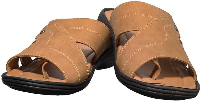 Khadim's Synthetic Airmax Sole Solid Sandal for Men