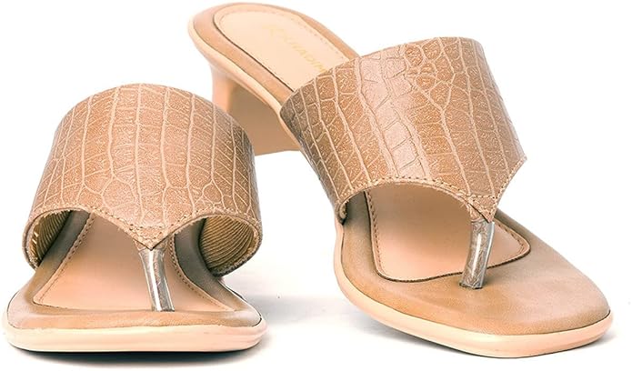Khadim's Women Beige Heels Sandal.