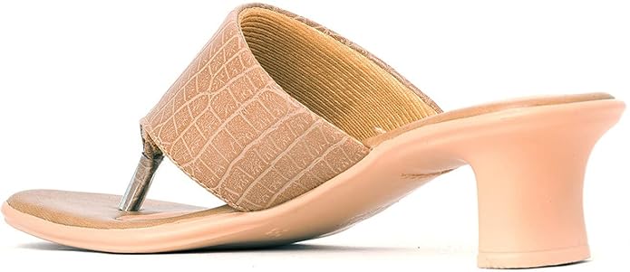 Khadim's Women Beige Heels Sandal.