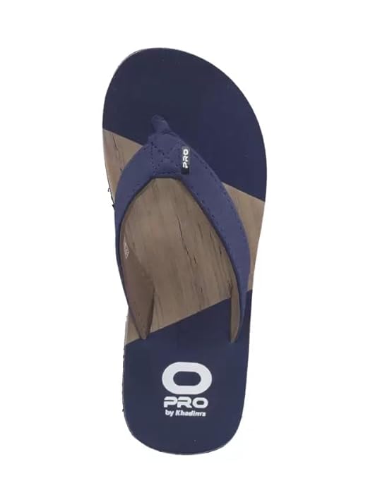 Khadim's Synthetic EVA Sole Navy Solid Slippers For Men
