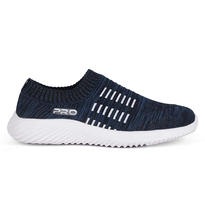 Pro by Khadim's Men's Navy Slip-On Sneakers