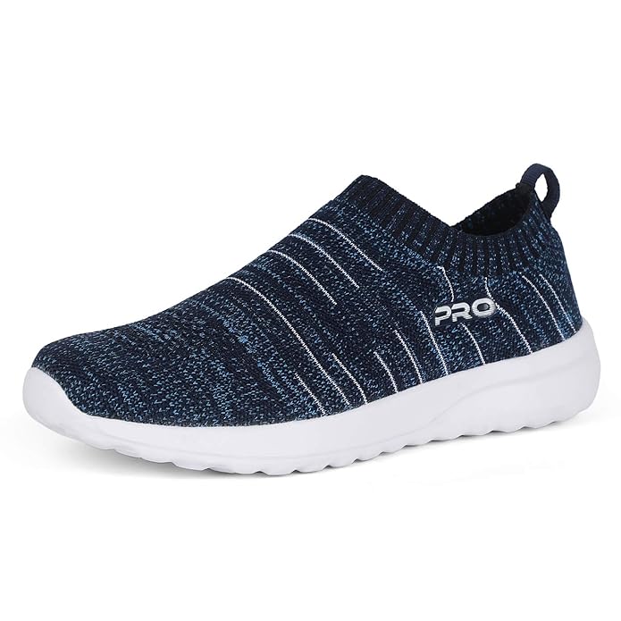 Pro by Khadim's Men's Blue Casual Slip-On Sneakers
