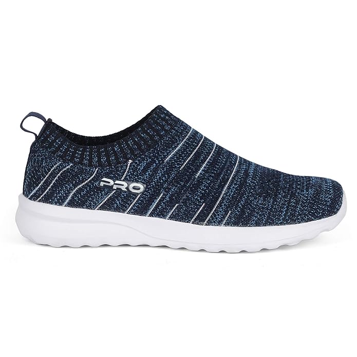 Pro by Khadim's Men's Blue Casual Slip-On Sneakers