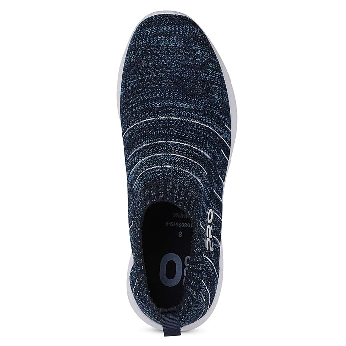 Pro by Khadim's Men's Blue Casual Slip-On Sneakers