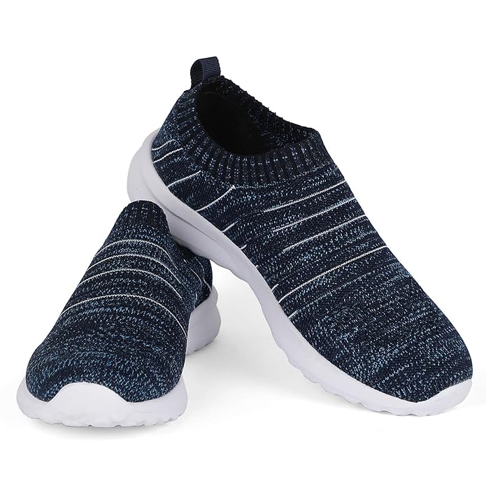 Pro by Khadim's Men's Blue Casual Slip-On Sneakers