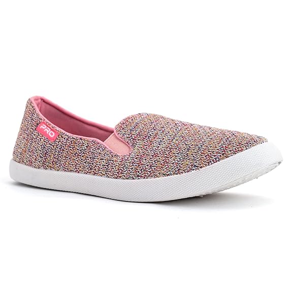 Pro by Khadim Pink Canvas Shoe for Women