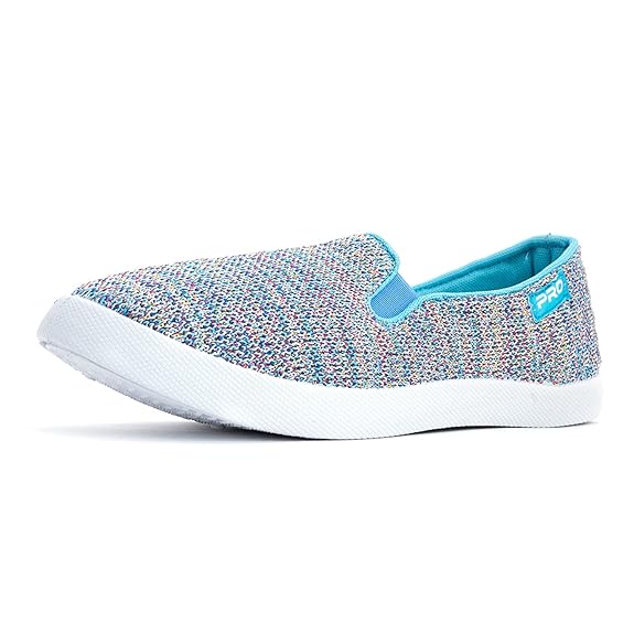 Pro by Khadim's Textile PVC DIP Sole Knitting Blue Casual Casual Shoe for Women