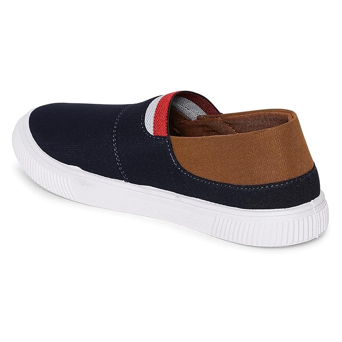 Pro by Khadim's Men's Canvas Navy Sneakers