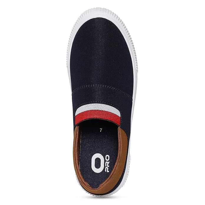 Pro by Khadim's Men's Canvas Navy Sneakers