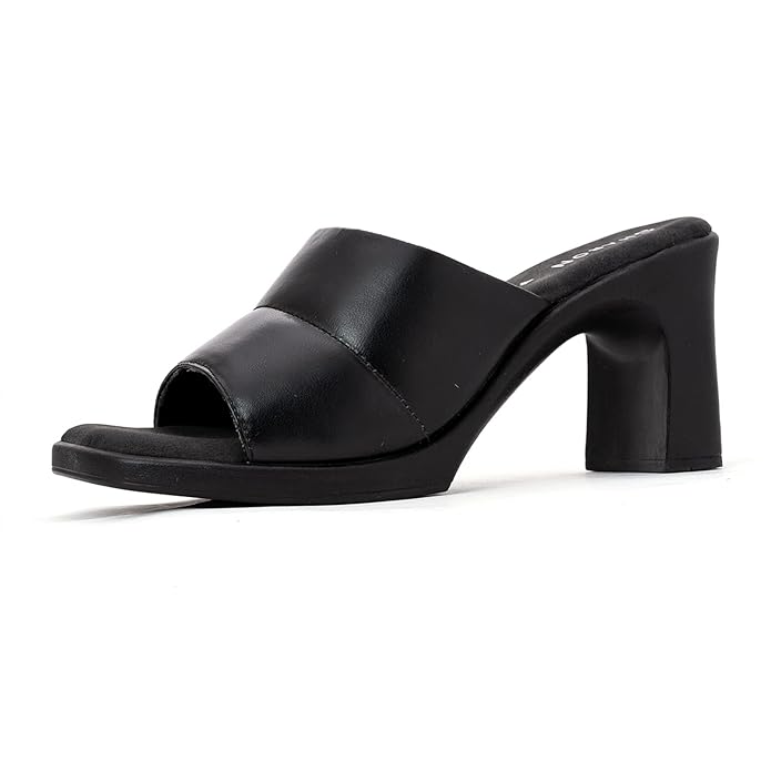 Khadim's Sharon High Heel Block Mule Slip On Sandal for Women
