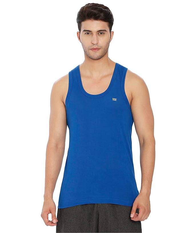 Lux Cozi 100% Cotton Men's Sleeveless Vest Pack of 4