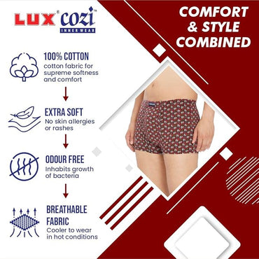 Lux Cozi Men's Cotton Bigshot Brief - Pack of 3