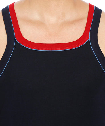 Lux Xylo Cotton Men's Round Neck Sleeveles Vest - Assorted (666)