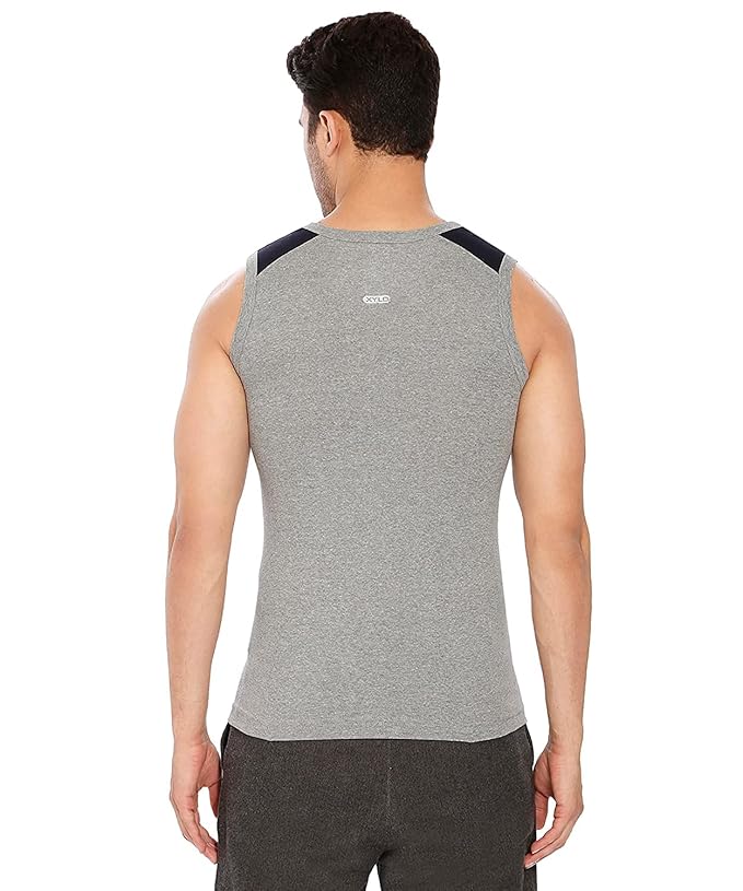 Lux Xylo Cotton Men's Round Neck Sleeveles Vest - Assorted (888)