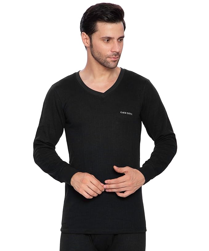 Lux Parker Thermal Innerwear Lux Lux Cozi Men's V-Neck Full Sleeve