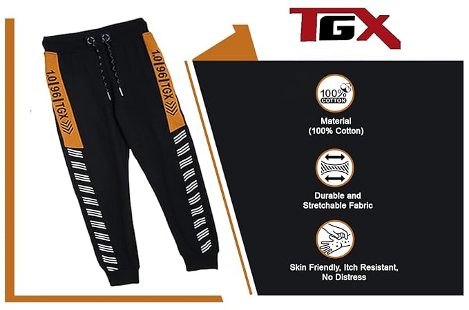 TOP GEAR Boy's Regular Fit Track Pants