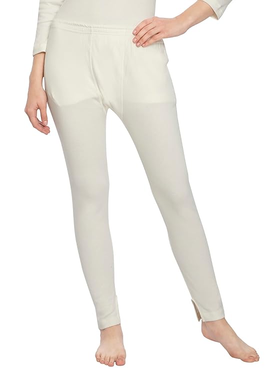 ONN Women's Cotton Solid Thermal Trouser/Lower