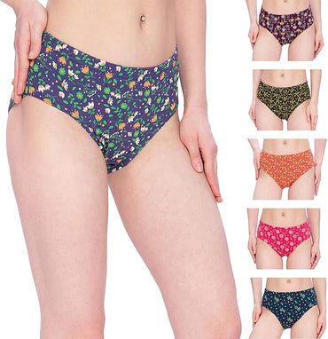 Lux Amore Women's Cotton Regular Plain/Printed IE Panties. (101_102_105) (Assorted_PO2)