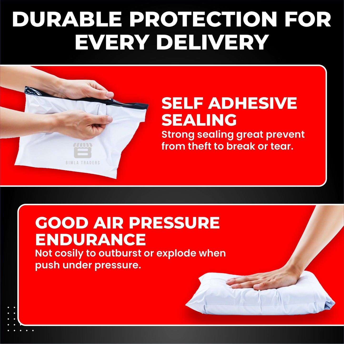CRAE Temper Proof Courier Polybags 60 Micron for Shipping/Packing |