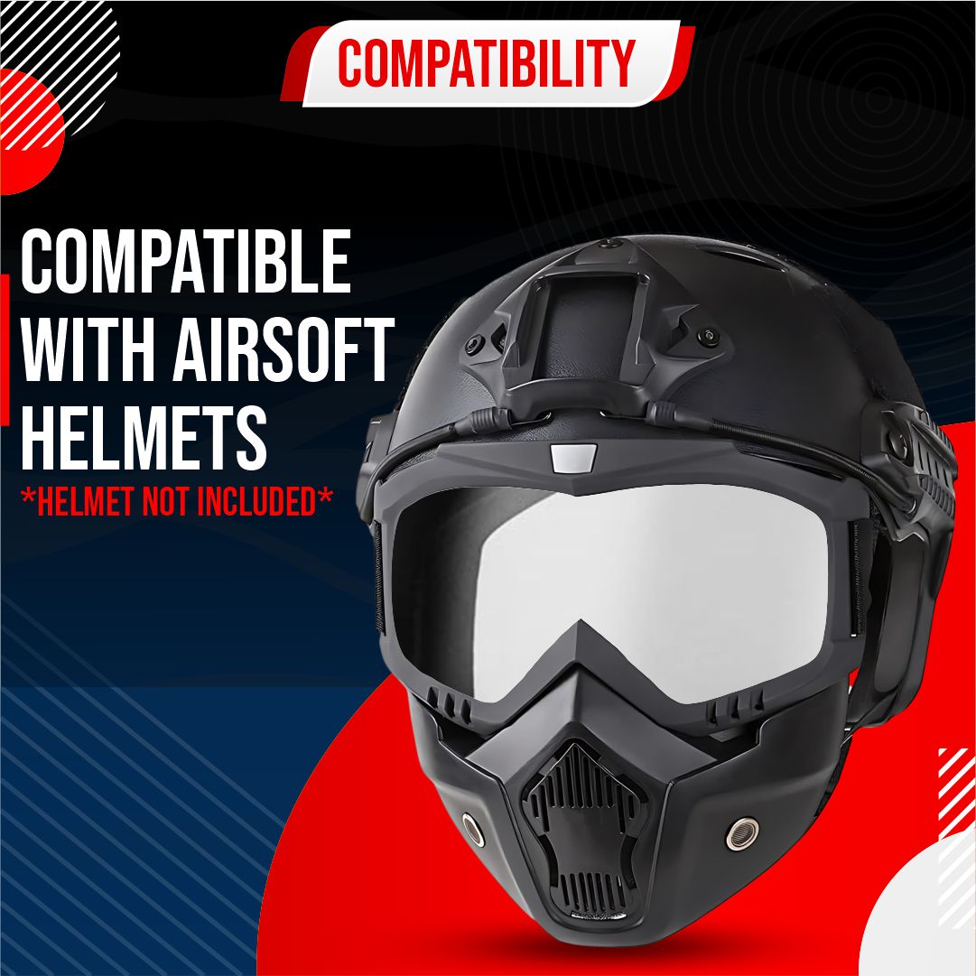 BTfash Goggle Mask Anti Scratch UV Protective Open Face & Eyewear Windproof Unisex