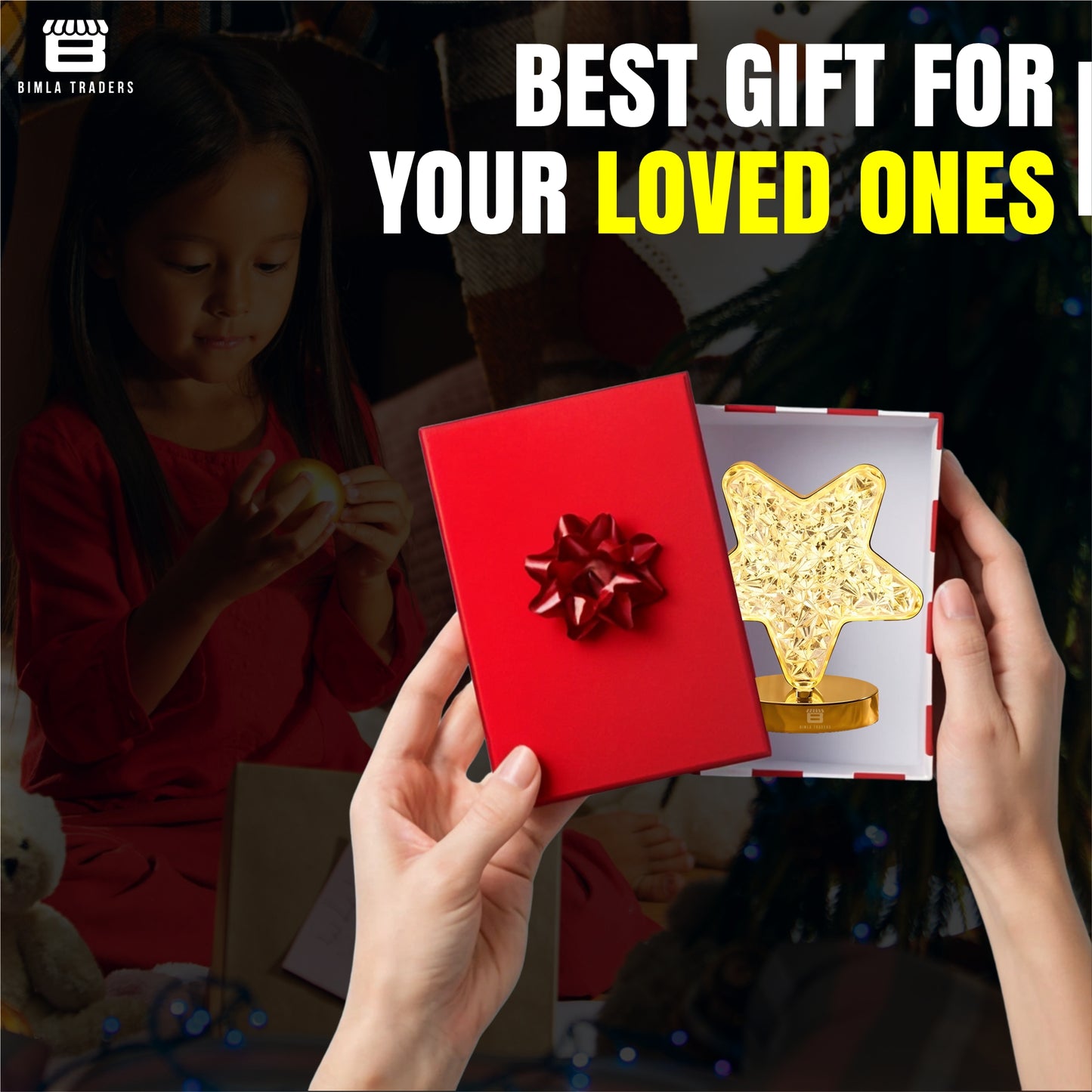 Crystal Star Table Lamp For Bedroom Living Room