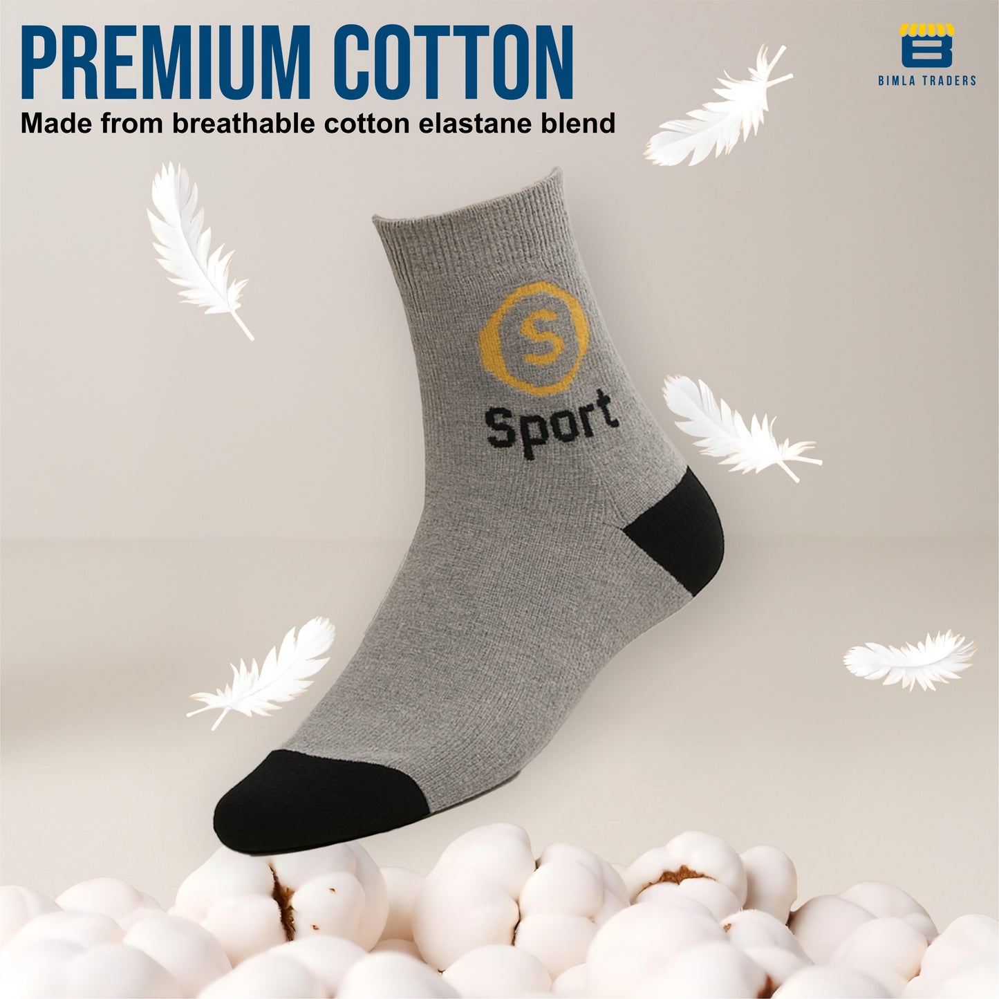 BTfash Solid Ankle Socks for Men & Women, Multicolor, Free Size