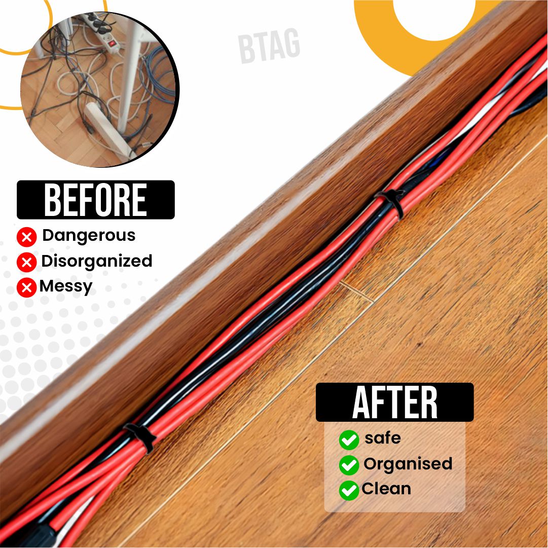 CRAE Nylon Cable Zip Ties Heavy Duty Strong Wire Organizers Self Locking Fasteners |