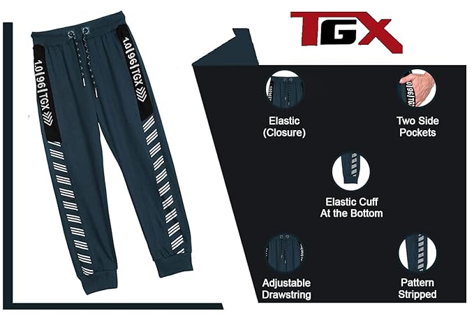 TOP GEAR Boy's Regular Fit Track Pants