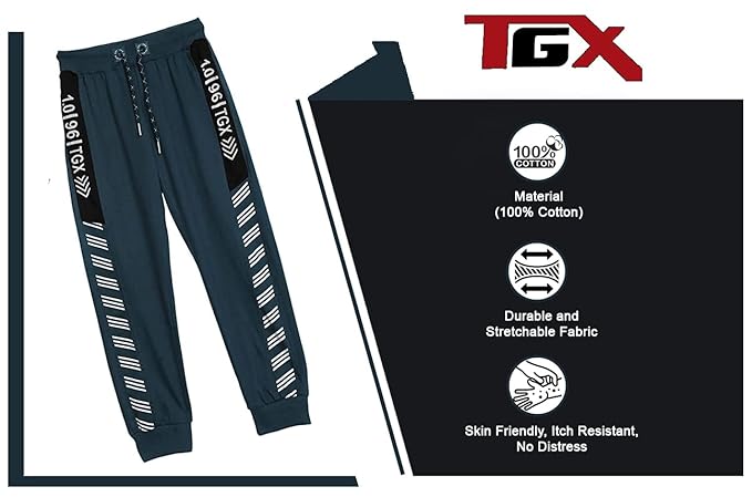 TOP GEAR Boy's Regular Fit Track Pants