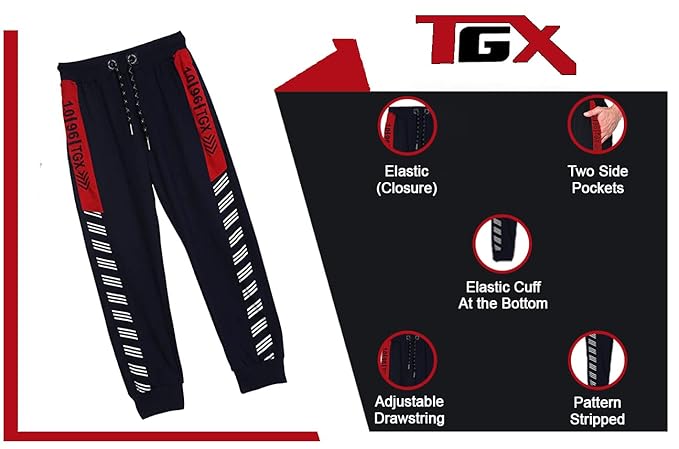 TOP GEAR Boy's Regular Fit Track Pants