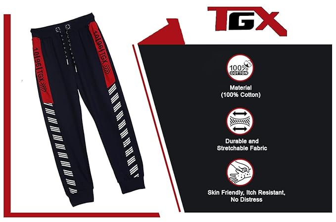 TOP GEAR Boy's Regular Fit Track Pants