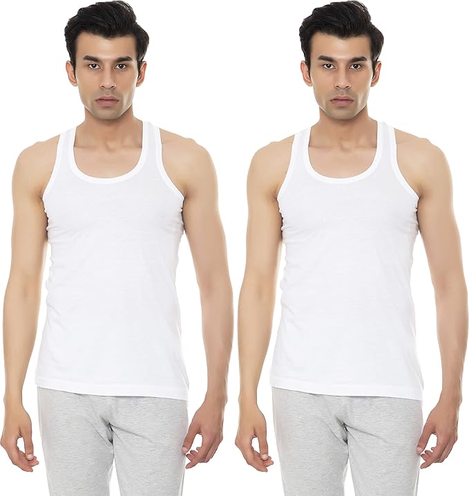 VIP Men Regular Fit Vest Pack of 2