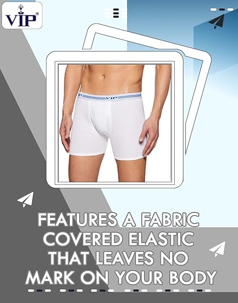 VIP Advanta Men's 100% Ribbed Cotton Long Underwear. Pack of 1 (White/Assorted)