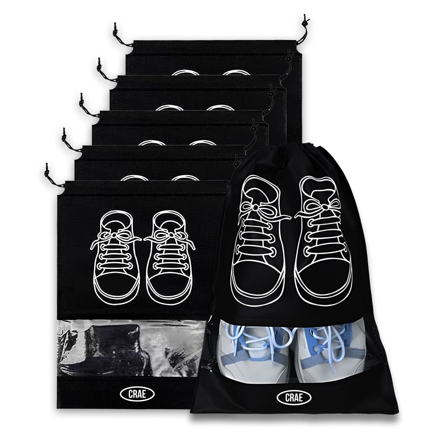 Crae Shoes Bag for Travel & Storage Organizer for Men & Women | Travel Accessories | Shoe Organizer | Shoe Cover for Travel Essentials