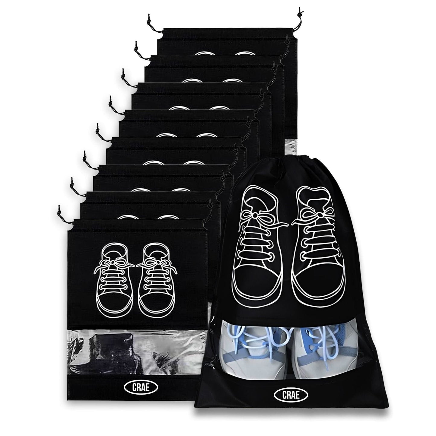 Crae Shoes Bag for Travel & Storage Organizer for Men & Women | Travel Accessories | Shoe Organizer | Shoe Cover for Travel Essentials