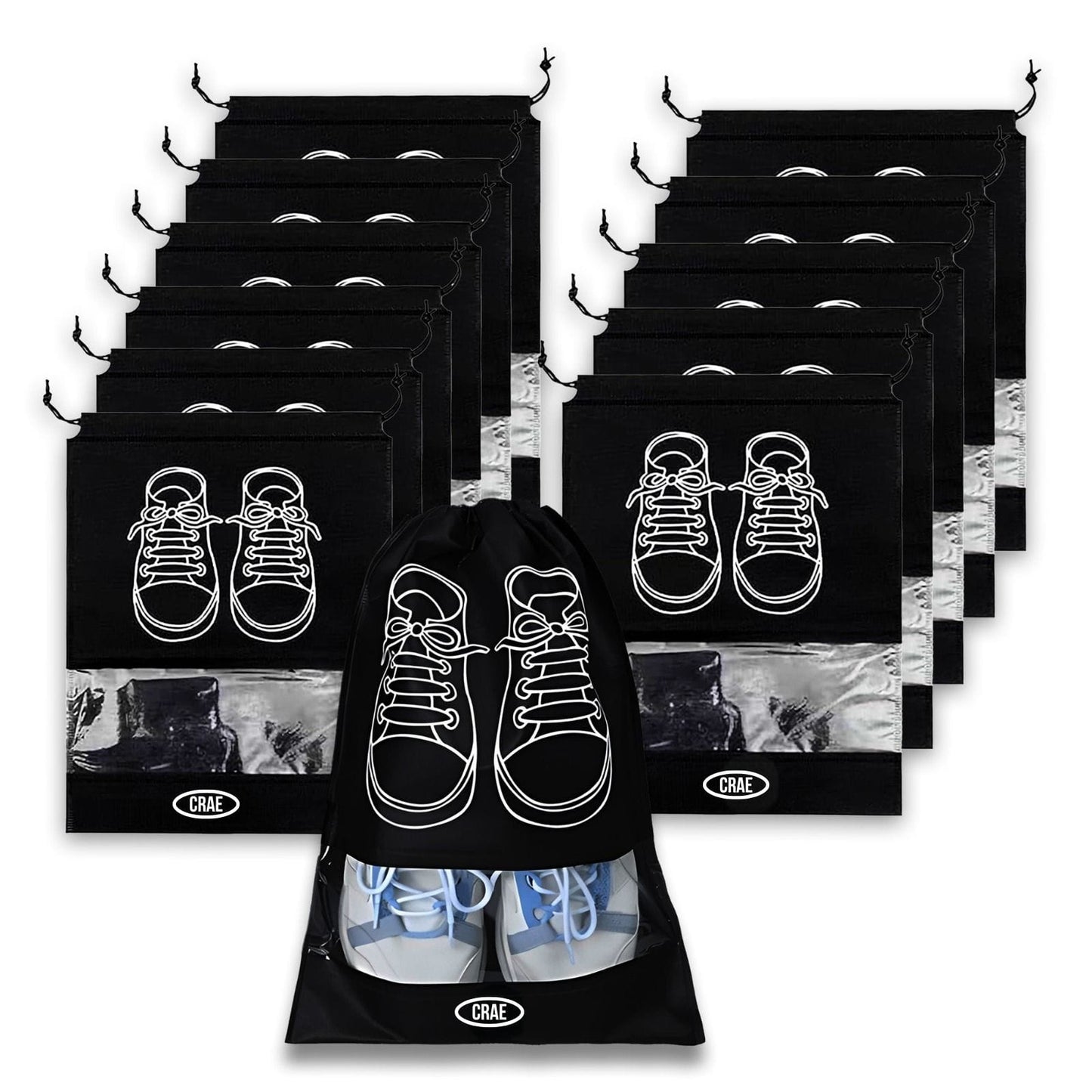 Crae Shoes Bag for Travel & Storage Organizer for Men & Women | Travel Accessories | Shoe Organizer | Shoe Cover for Travel Essentials