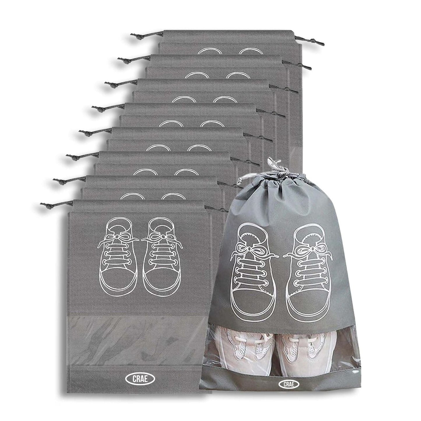Crae Shoes Bag for Travel & Storage Organizer for Men & Women | Travel Accessories | Shoe Organizer | Shoe Cover for Travel Essentials