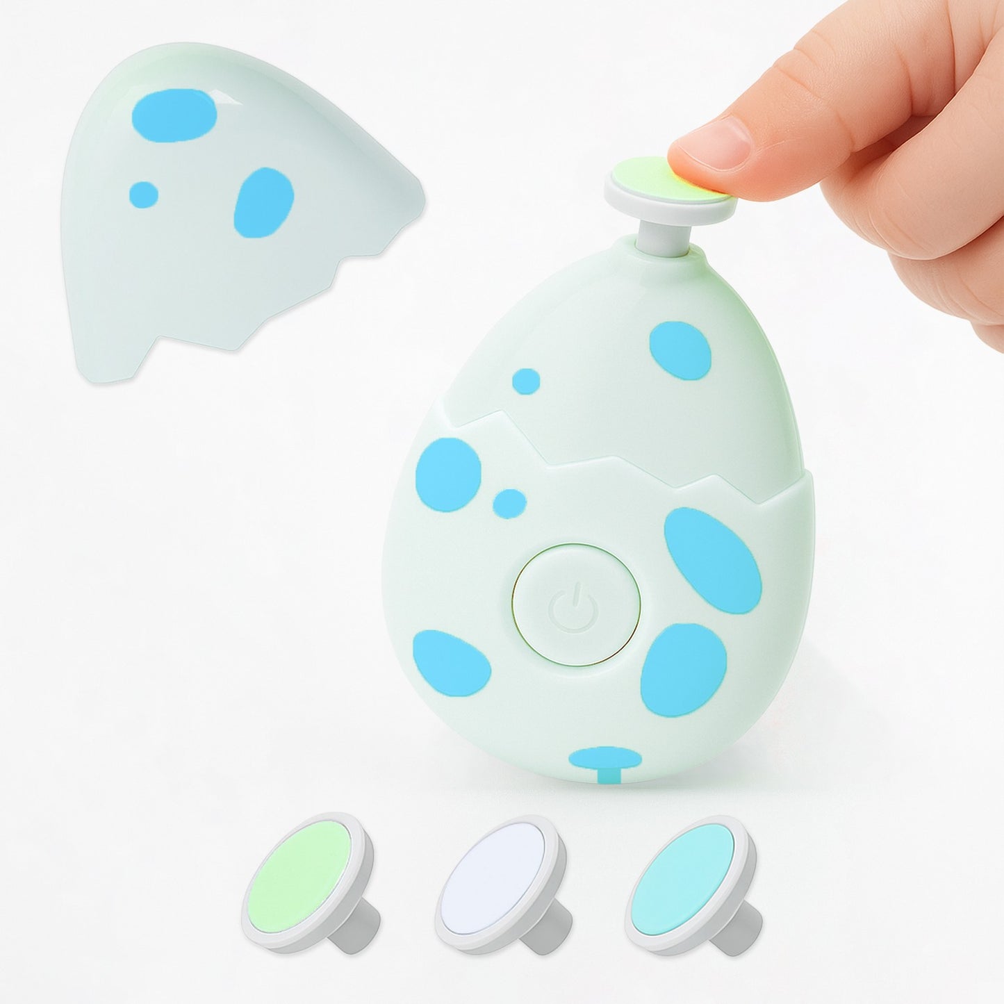 BTfash Baby Nail Trimmer with Grinding Heads, Electric Nail File for Newborns, Infants & Toddlers, Gentle & Safe Nail Care Kit, Quiet Operation, Baby Manicure Set.